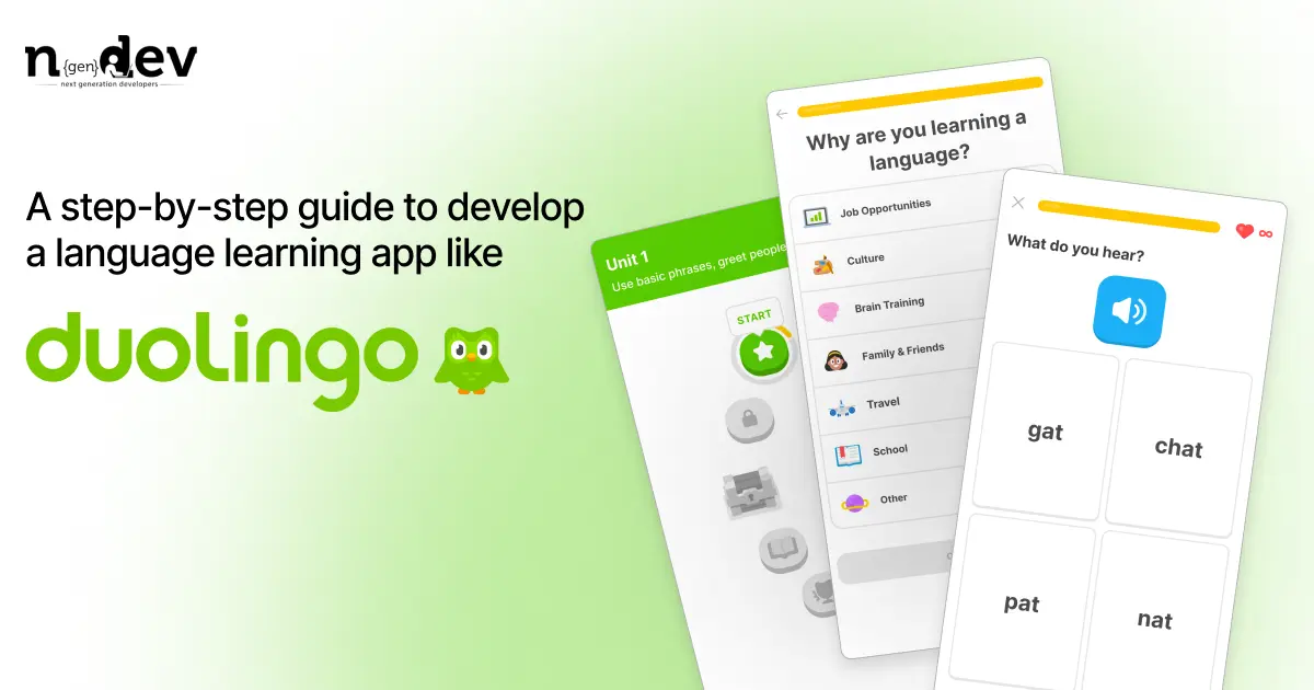 A step-by-step guide to develop a language learning app like Duolingo.