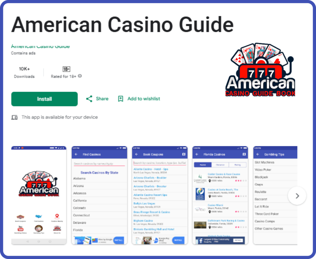 American casino portfolio first page image