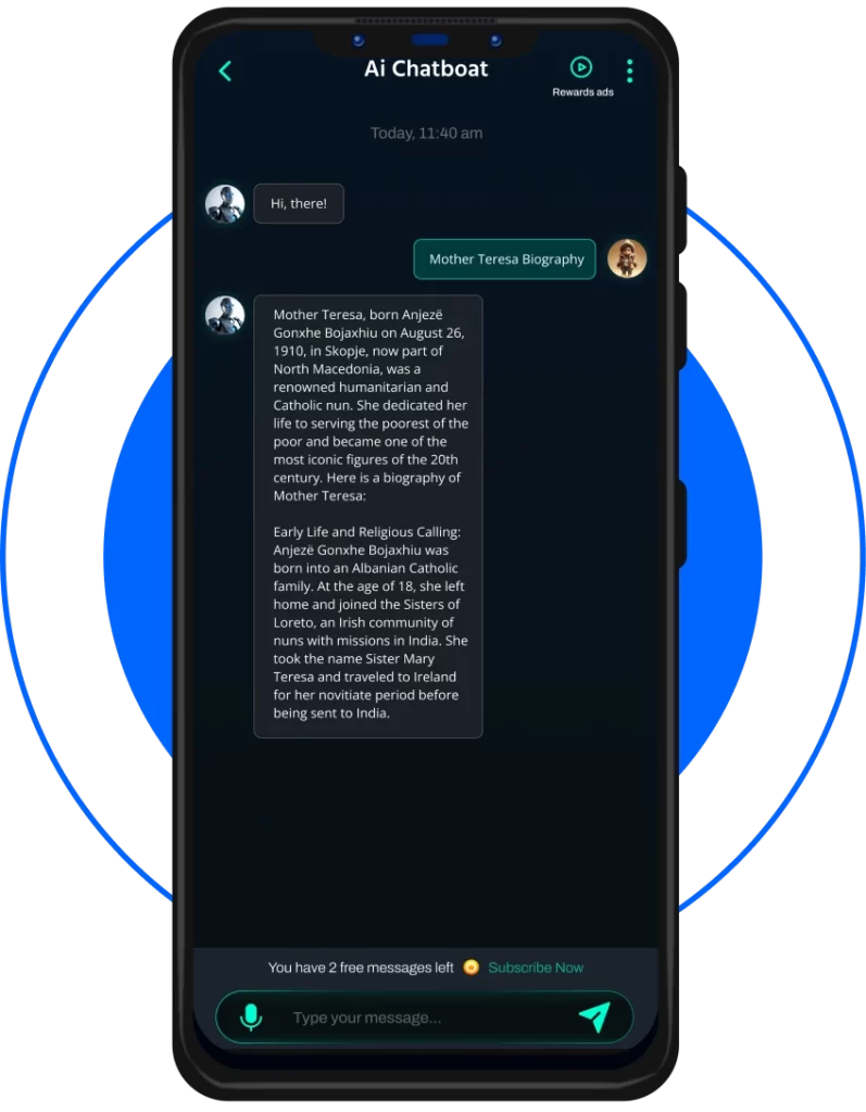 ai chat bot app portfolio the solution image